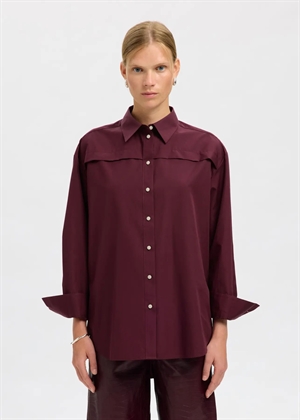 Allison oversize ls skjorte Fig Selected Femme 